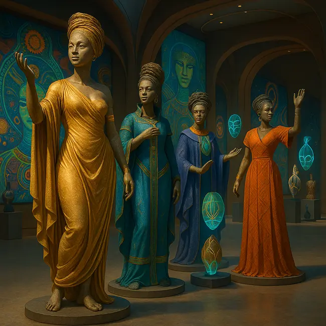 deesses africaines dans l art et la culture contemporaine