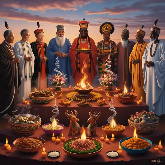 culte des ancetres offrandres