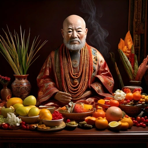 offrande homme vietnam ancetre