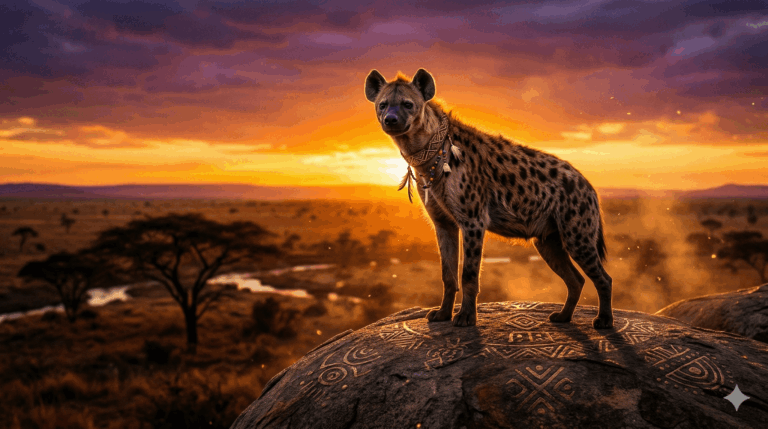 animal totem hyène